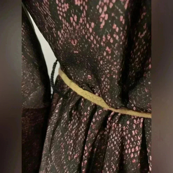 Sacred Hawk wrap dress in snake with cord belt - Picture 13 of 14